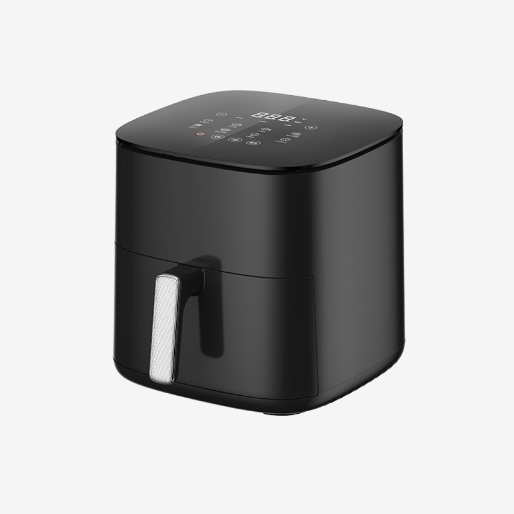 High-quality black digital panel air fryer