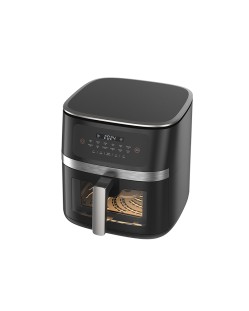 Black smart touchscreen non-stick air fryer Black smart touchscreen non-stick air fryer