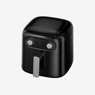 Black knob controls non-stick air fryer