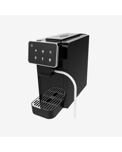 Black automatic capsule coffee machine
