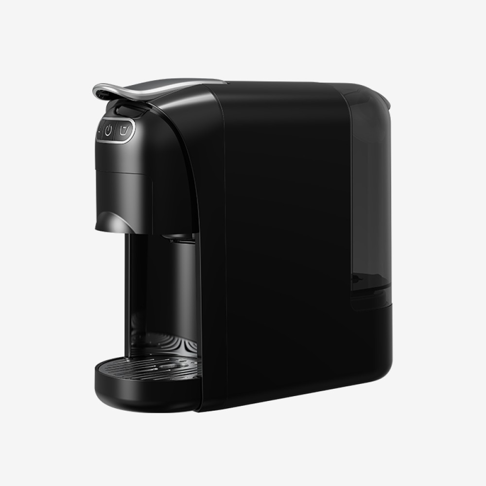 Home black automatic capsule coffee machine