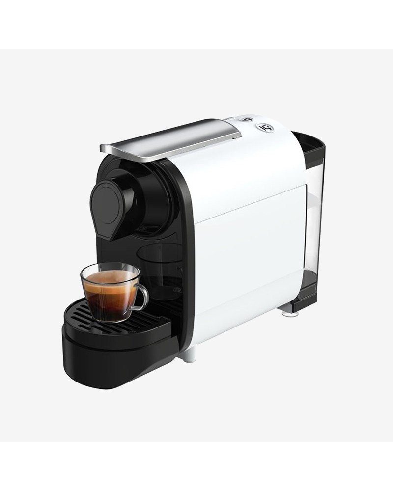 Compact high-pressure capsule coffee machine