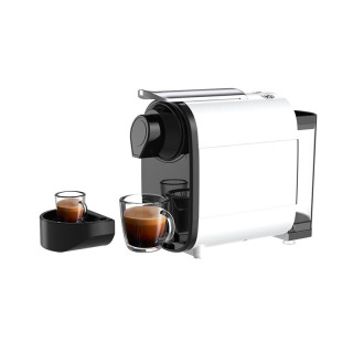 Compact high-pressure capsule coffee machine