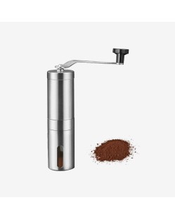 Portable stainless steel manual coffee bean grinder