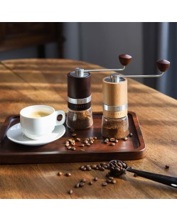 Wooden adjustable manual coffee bean grinder Wooden adjustable manual coffee bean grinder