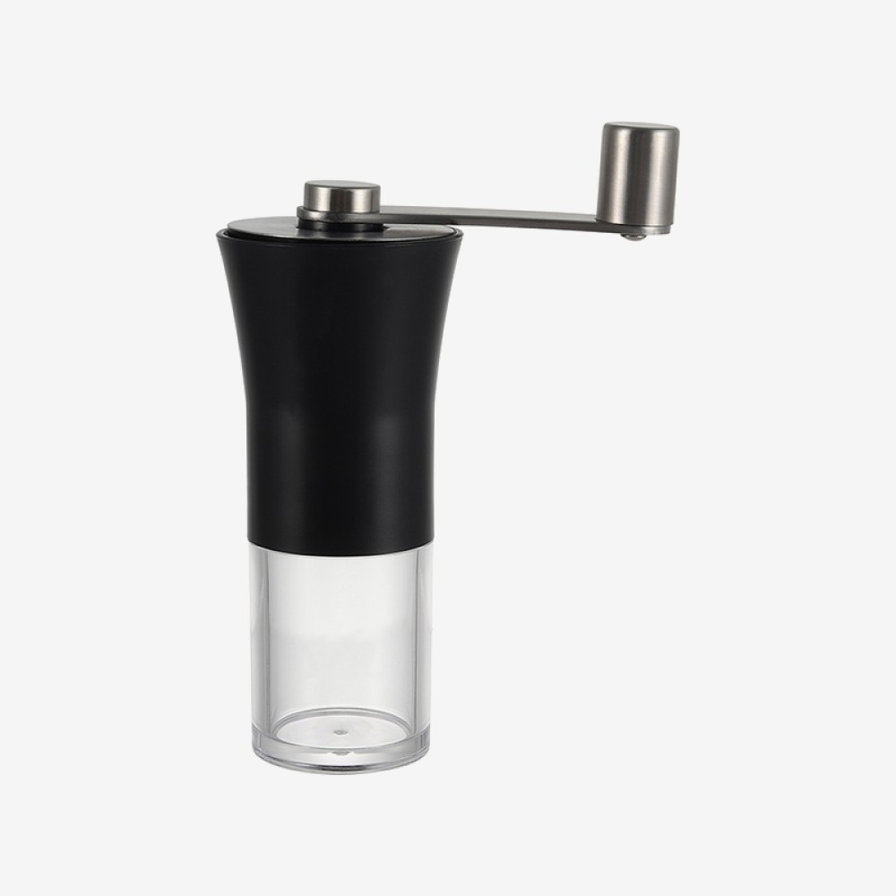Black mini manual coffee bean grinder