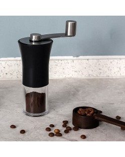 Black mini manual coffee bean grinder Black mini manual coffee bean grinder