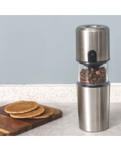 Stainless steel automatic electric coffee bean grinder Stainless steel automatic electric coffee bean grinder
