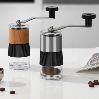 Mini stainless steel manual coffee bean grinder