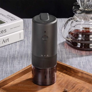 Black small electric coffee bean grinder Black small electric coffee bean grinder