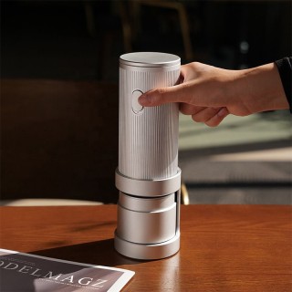 Stylish metal electric coffee bean grinder