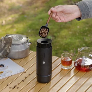 Portable wireless electric coffee grinder