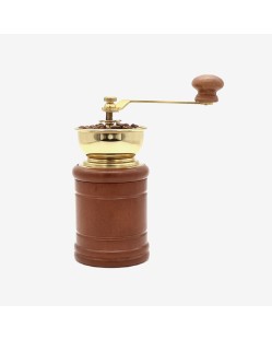Classic retro wooden manual coffee grinder