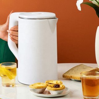 White 1.8L household electric kettle