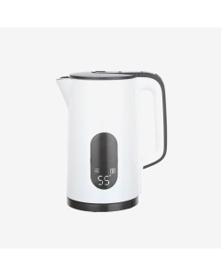 White temperature-controlled electric kettle