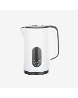 White temperature-controlled electric kettle
