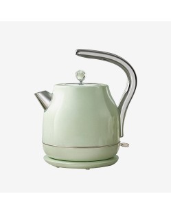 Green modern stainless steel electric kettle