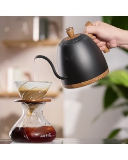 Gooseneck temperature-controlled electric kettle