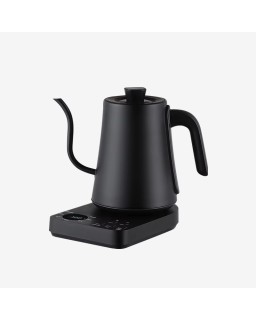 Black digital smart gooseneck electric kettle