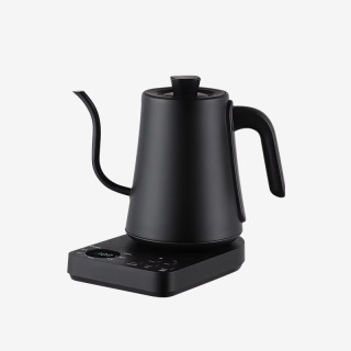 Black digital smart gooseneck electric kettle