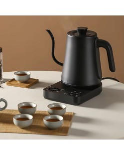Black digital smart gooseneck electric kettle Black digital smart gooseneck electric kettle