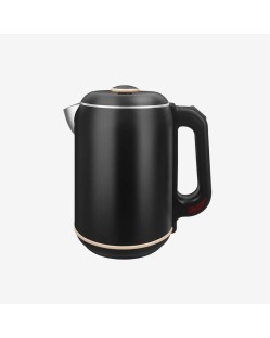Double-walled black electric kettle