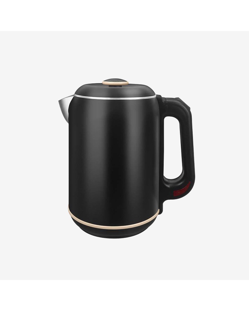Double-walled black electric kettle