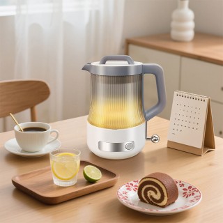 Double-walled insulated glass electric kettle