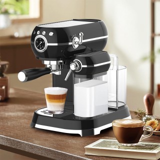 Stainless steel home electric espresso machine