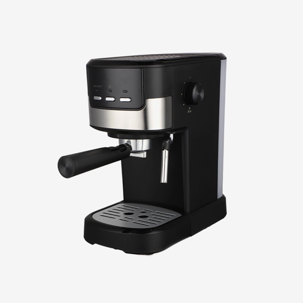 Black home semi-automatic espresso machine