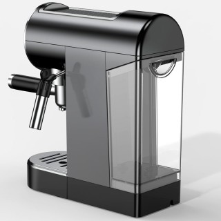 Black stainless steel semi-automatic espresso machine Black stainless steel semi-automatic espresso machine