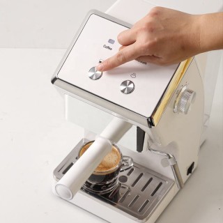 Newly designed white espresso machine Newly designed white espresso machine