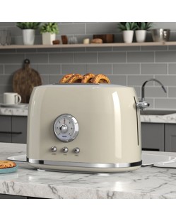 Classic retro stainless steel two-slice toaster Classic retro stainless steel two-slice toaster