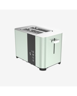 Touchscreen stainless steel pop-up toaster