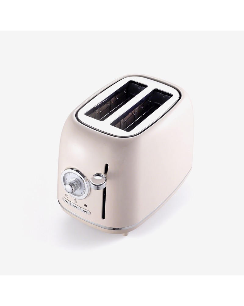 Retro automatic wide slot 2-slice toaster