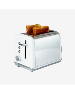 Stainless steel automatic pop-up 2-slice toaster