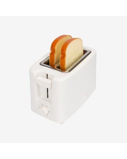 White automatic pop-up 2-slice toaster