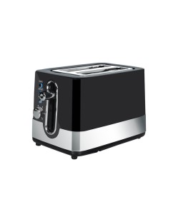 Black stainless steel 2-slice toaster Black stainless steel 2-slice toaster