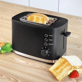 Multifunctional stainless steel 2-slice toaster