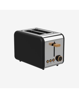 High-quality stainless steel 2-slice toaster
