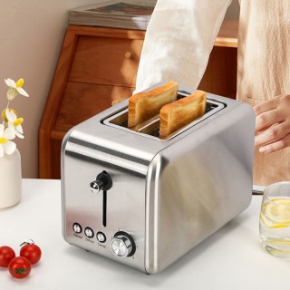 High-quality stainless steel 2-slice toaster