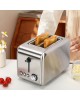High-quality stainless steel 2-slice toaster