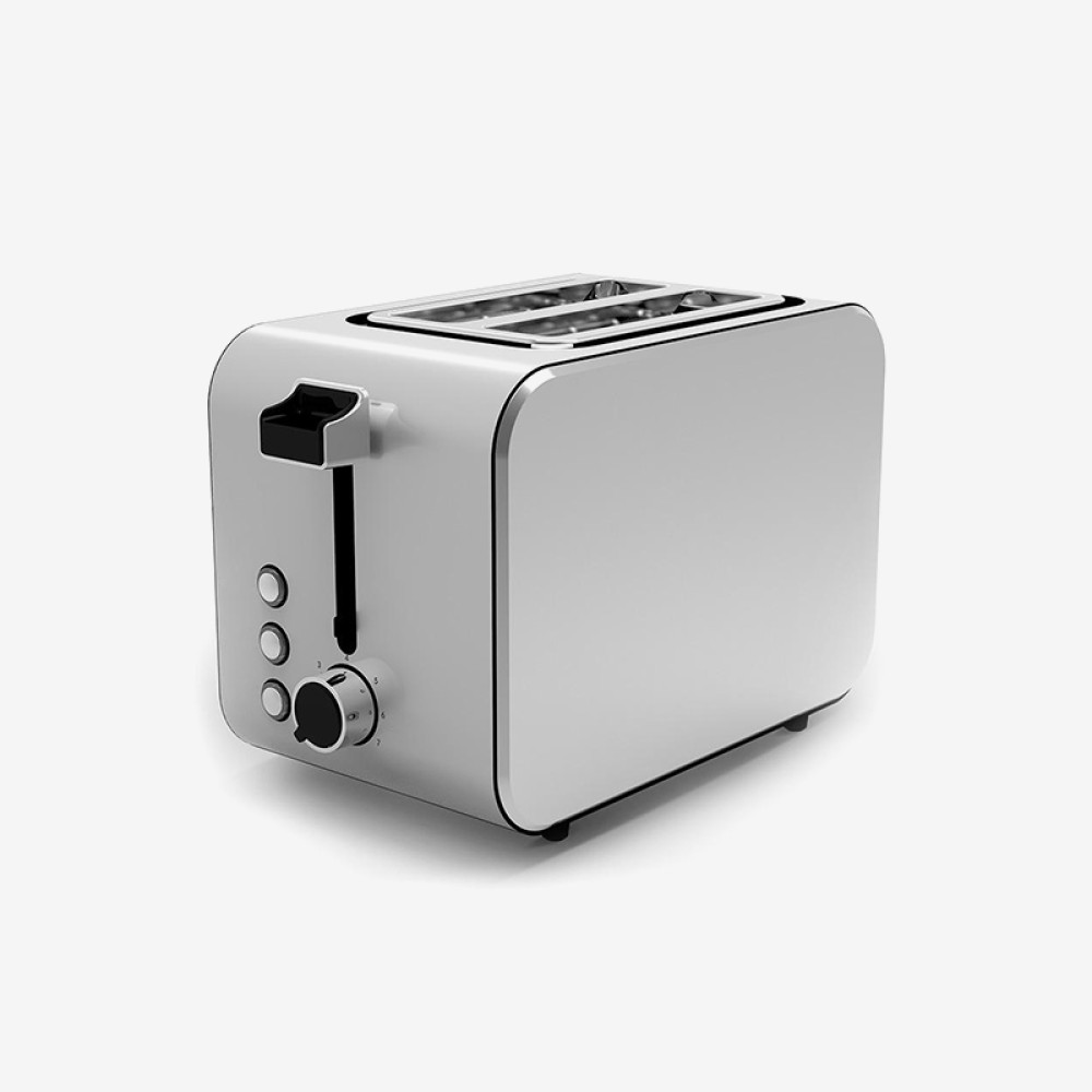 Electric smart stainless steel 2-slice toaster