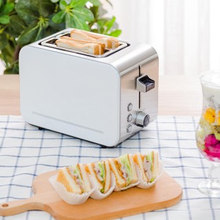 Electric smart stainless steel 2-slice toaster
