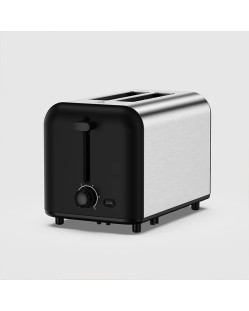 Adjustable 6-level control double-slot toaster