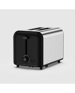 Adjustable 6-level control double-slot toaster