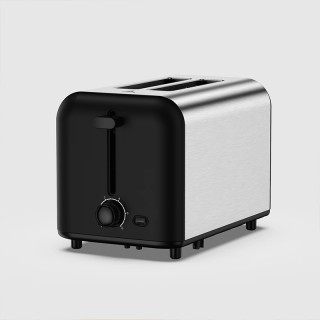 Adjustable 6-level control double-slot toaster