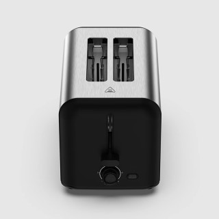 Adjustable 6-level control double-slot toaster