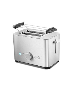 Automatic pop-up stainless steel 2-slice toaster