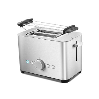 Automatic pop-up stainless steel 2-slice toaster